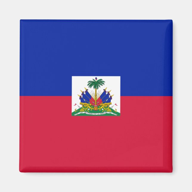 Haiti Flagga HT Magnet (Framsidan)
