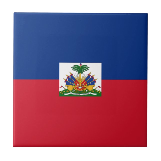 Haiti flagga kakelplatta (Framsidan)