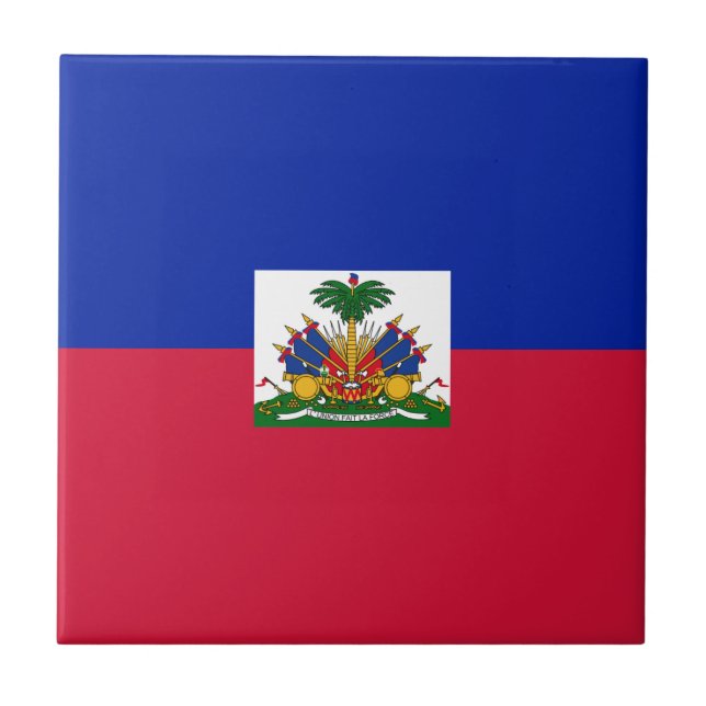 Haiti flagga kakelplatta (Framsidan)