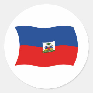 Haiti Flagga Klistermärke