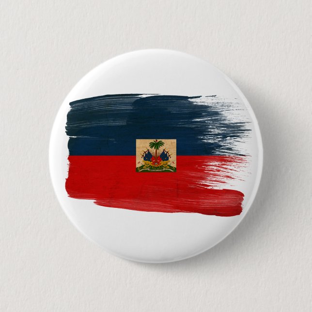 Haiti flagga knapp (Framsida)