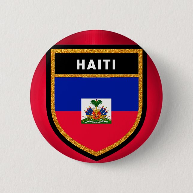Haiti Flagga Knapp (Framsida)