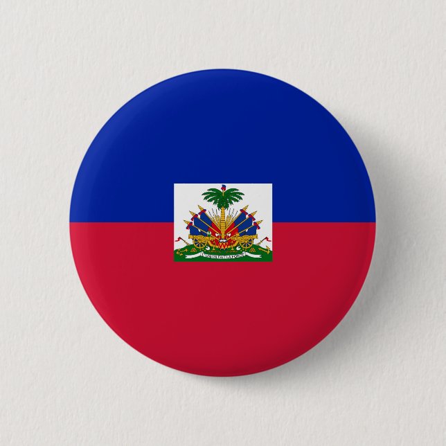Haiti flagga knapp (Framsida)