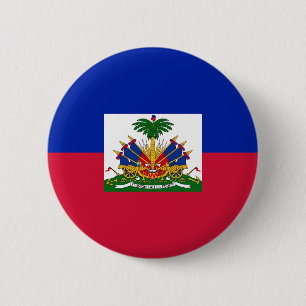 Haiti Flagga Knapp