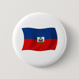Haiti Flagga Knapp