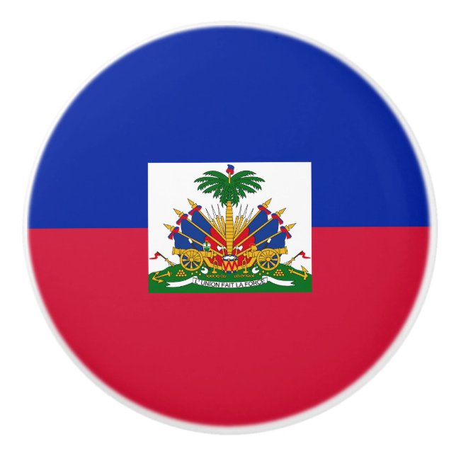 Haiti Flagga Knopp (Framsidan)