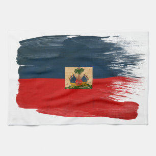 Haiti flagga kökshandduk