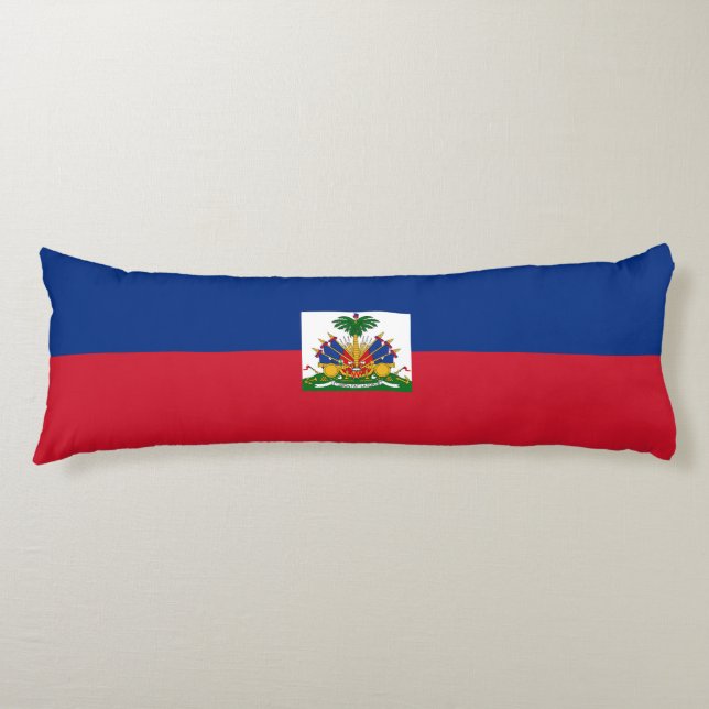 Haiti flagga kroppskudde (Framsidan)