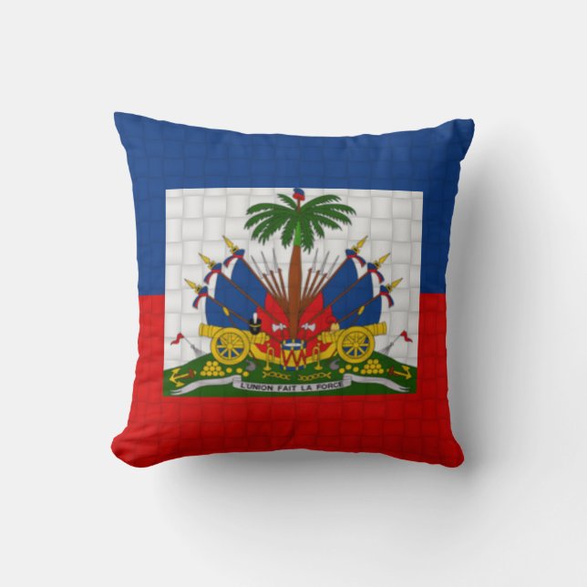 Haiti flagga kudde (Framsida)