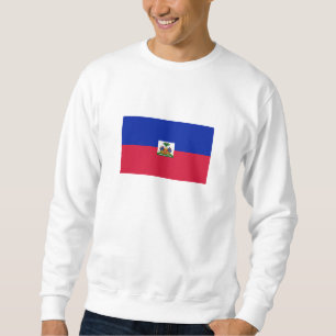 Haiti flagga lång ärmad tröja
