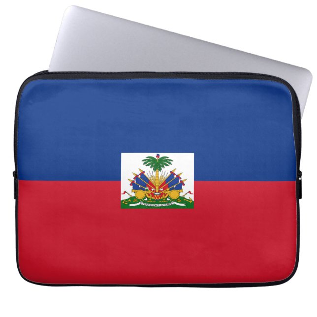 Haiti flagga laptop fodral (Framsidan)
