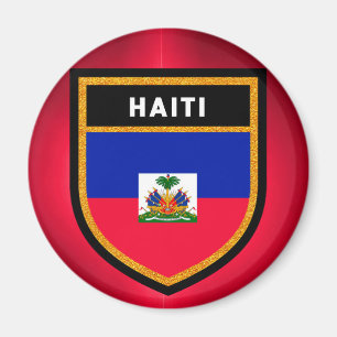 Haiti Flagga Magnet