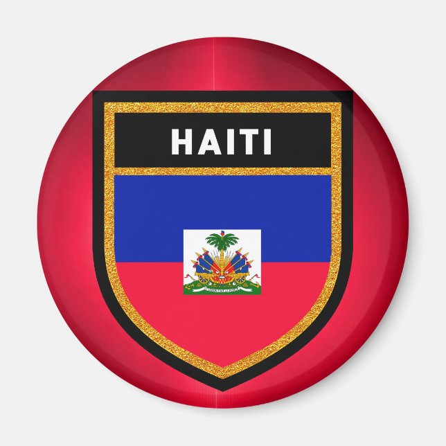 Haiti Flagga Magnet (Framsidan)