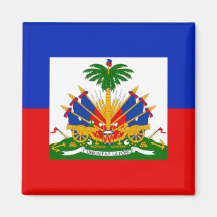 Haiti Flagga Magnet