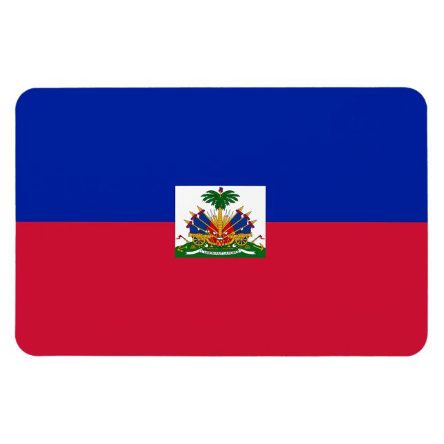 Haiti flagga magnet (Horisontell)