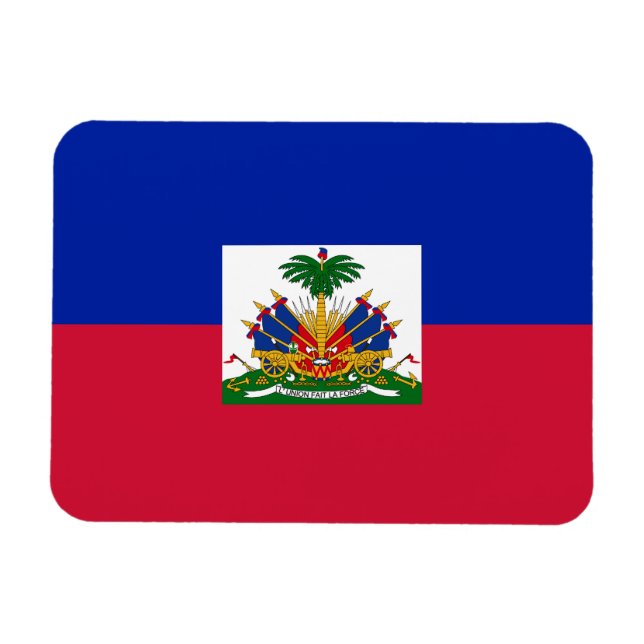 Haiti Flagga Magnet (Horisontell)
