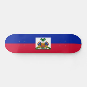 Haiti flagga mini skateboard bräda 18,5 cm