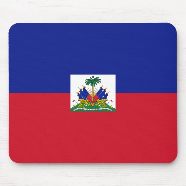 Haiti flagga Mousepad Musmatta (Framsidan)