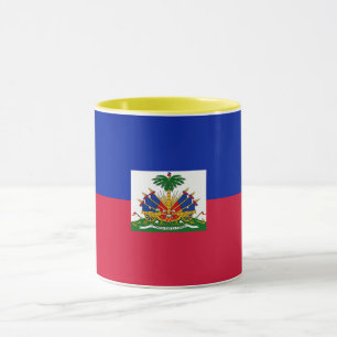 Haiti flagga mugg