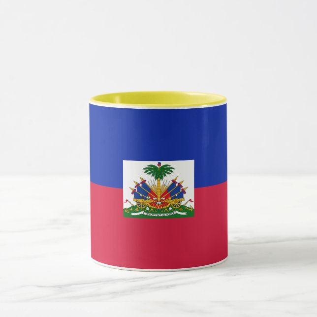 Haiti flagga mugg (Center)