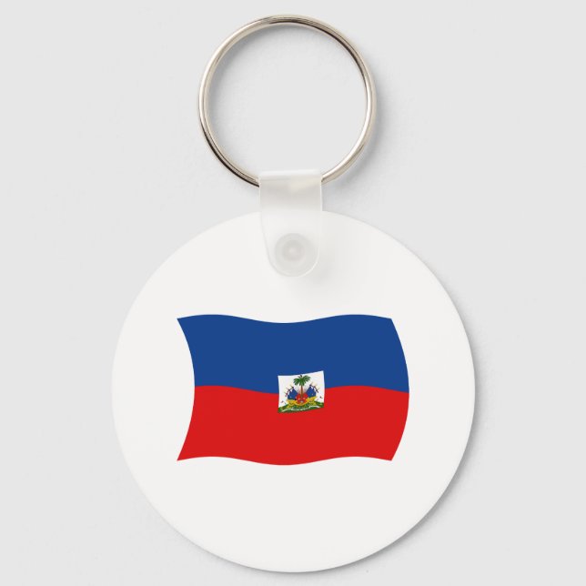 Haiti Flagga Nyckelring (Framsida)