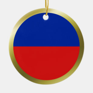 Haiti Flagga Ornament