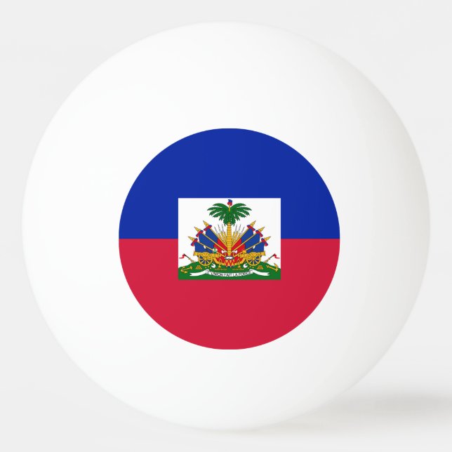 Haiti Flagga Pingisboll (Framsidan)