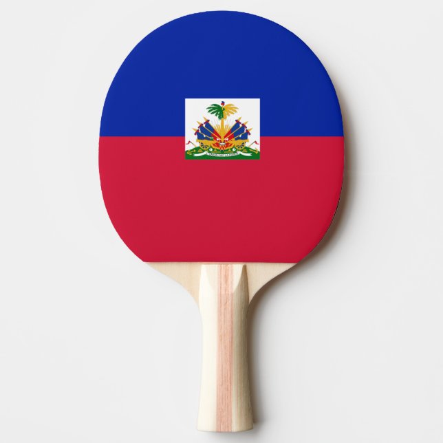 Haiti flagga pingisracket (Framsidan)