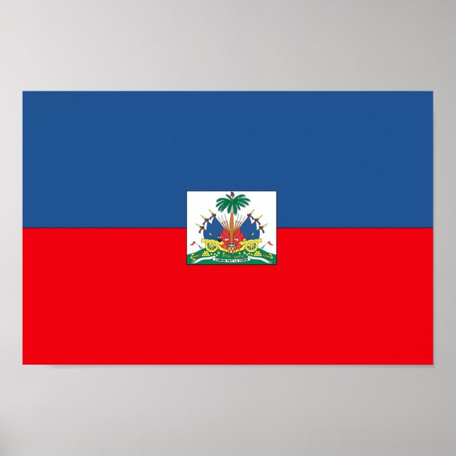 Haiti Flagga Poster (Framsidan)