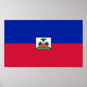 Haiti flagga poster