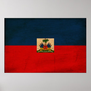 Haiti Flagga Poster
