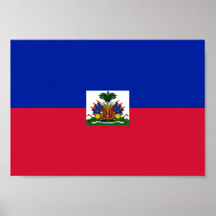Haiti Flagga Poster
