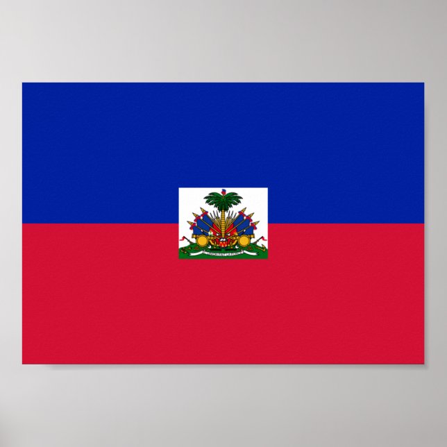 Haiti Flagga Poster (Framsidan)