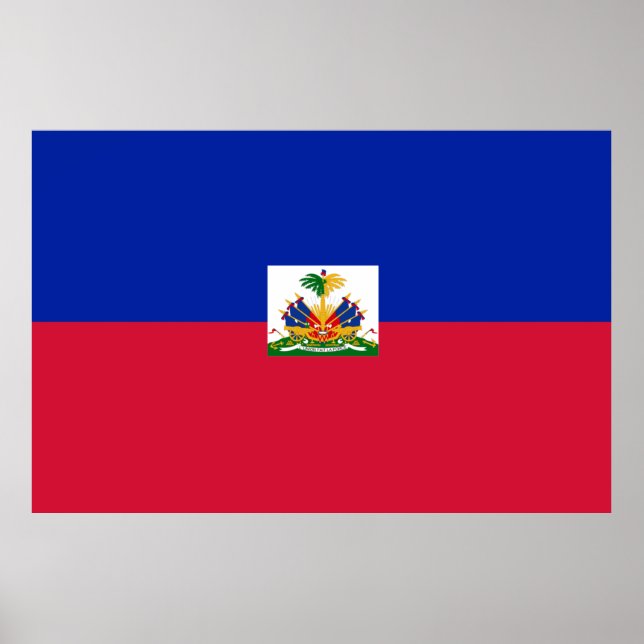 Haiti flagga poster (Framsidan)