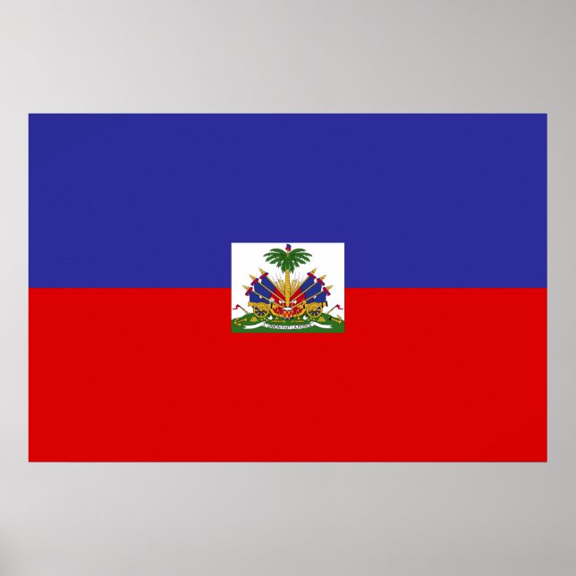 Haiti Flagga Poster (Framsidan)