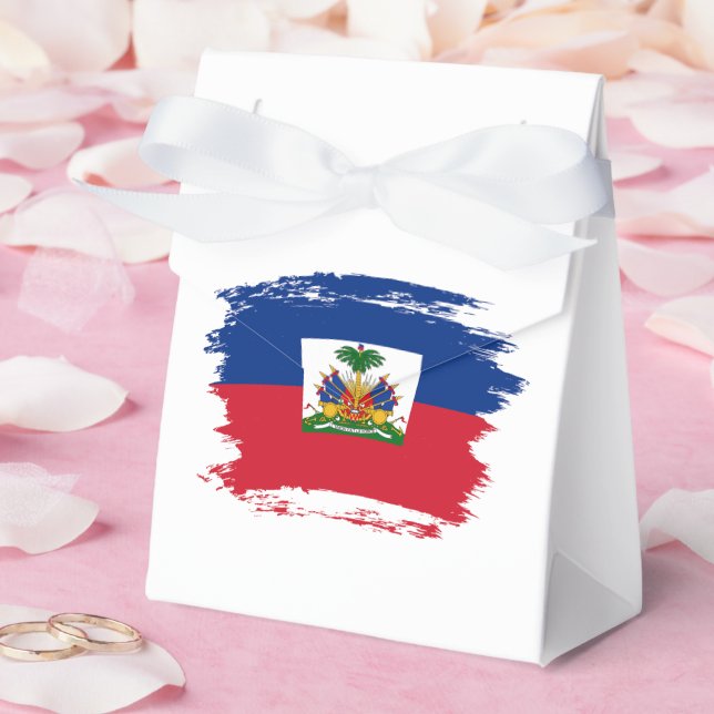 Haiti flagga presentaskar (Bröllop)