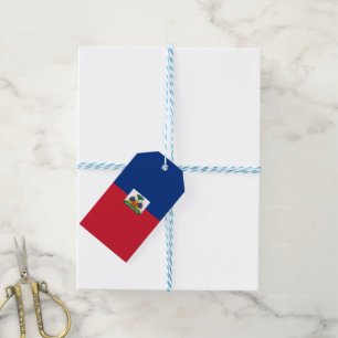 Haiti flagga presentetikett