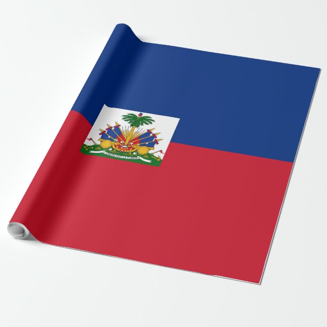Haiti flagga presentpapper (Utrullad)