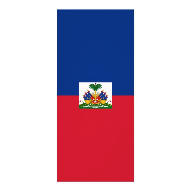 Haiti flagga reklamkort (Framsidan)