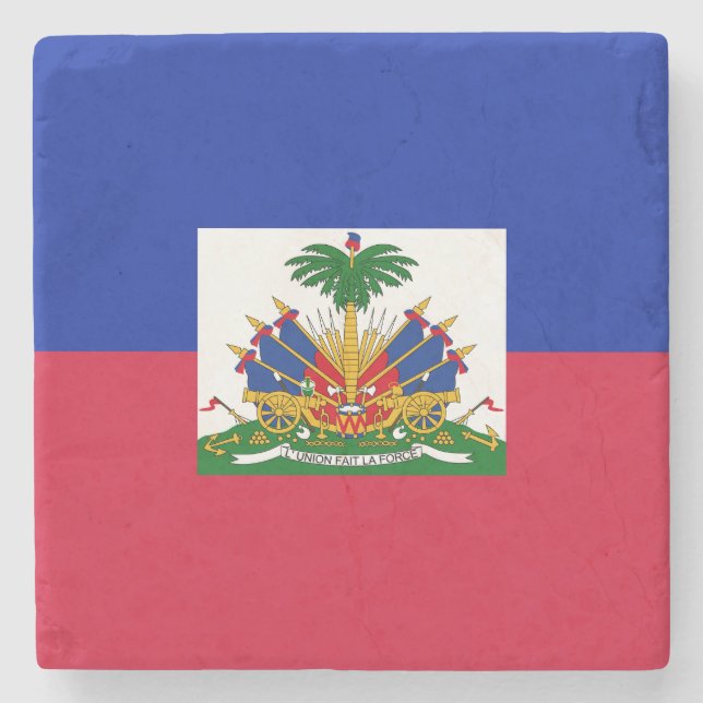 Haiti Flagga Stenunderlägg (Framsidan)