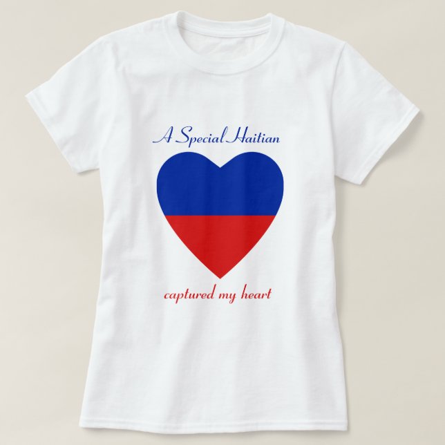 Haiti Flagga Swehoney T-Shirt (Design framsida)
