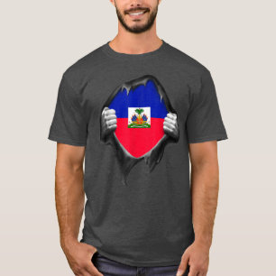 Haiti Flagga T Shirt