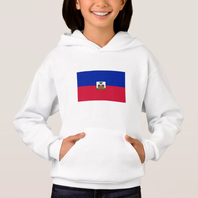 Haiti flagga t shirt (Framsida)