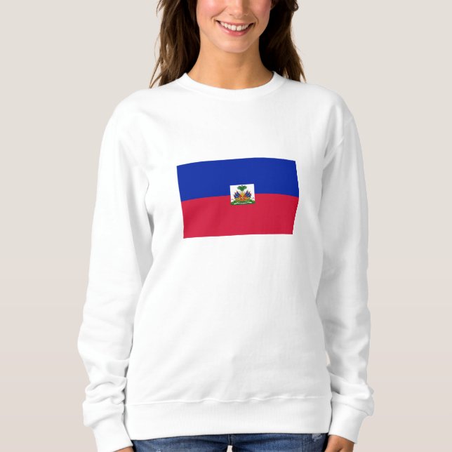 Haiti flagga t shirt (Framsida)