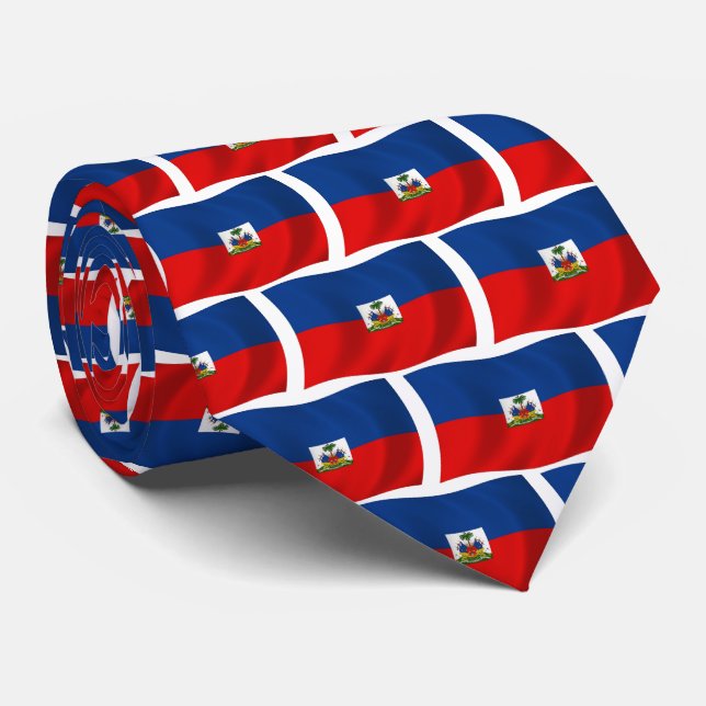Haiti Flagga Tie Slips (Rullad)
