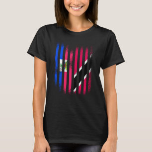 Haiti Flagga Trinidad&Tobago Grown Land Flaggor St T Shirt