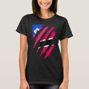 Haiti Flagga Trinidad&Tobago Grown Patriot Land S T Shirt