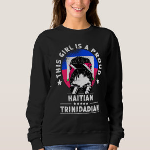 Haiti Flagga Trinidad&Tobago Vuxna Kvinnor Flickst T Shirt