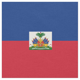 Haiti flagga tyg