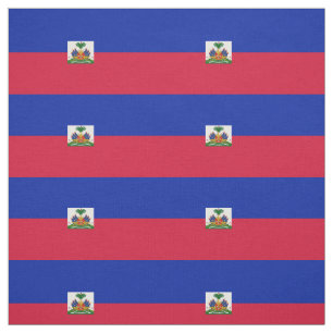 Haiti Flagga Tyg